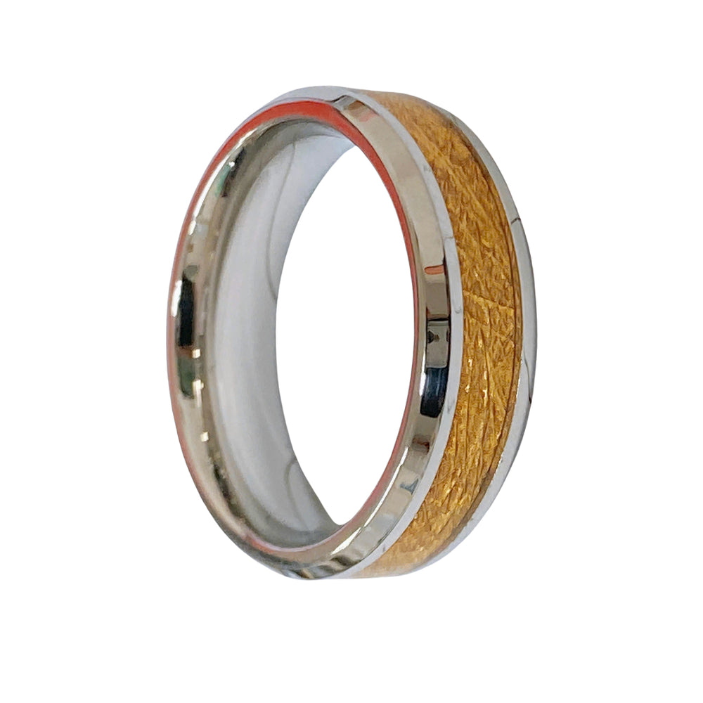 Meteorite Edge Couple Rings Silver