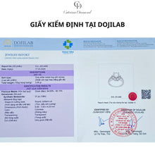 Nhẫn kim cương Moissanite LAMY Crown Radiance 7 ly kiểm định GRA CDEDR027 - Hàng chính hãng đã kiểm định