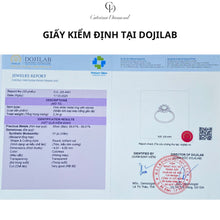 Nhẫn kim cương Moissanite LAMY Blooming Halo 5 ly kiểm định GRA CDEDR029 - Hàng chính hãng đã kiểm định