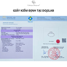 Nhẫn kim cương Moissanite LAMY Bold Spark 4.75 ly kiểm định GRA CDEDR032 - Hàng chính hãng đã kiểm định