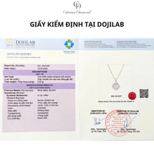 Dây chuyền kim cương Moissanite LAMY Floral Light 6 ly kiểm định GRA CDEDN006 - Hàng chính hãng đã kiểm định