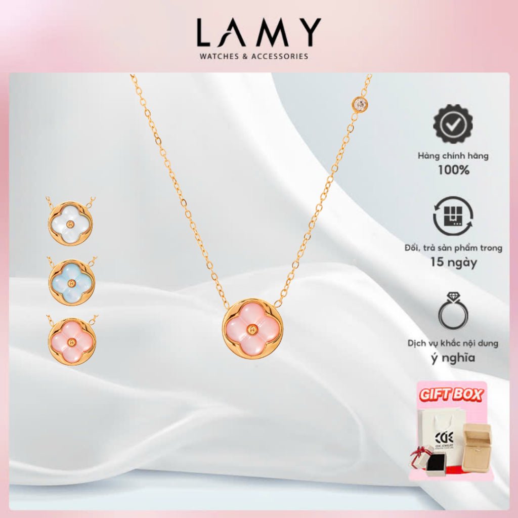 Dây chuyền LAMY Four Leaves Necklace Silver CDE6449PI