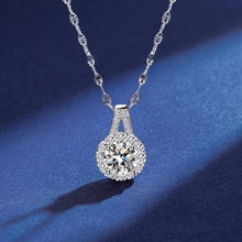 Dây chuyền kim cương Moissanite LAMY Halo Round 6.5 ly CDEDN051WH - Hàng chính hãng đã kiểm định