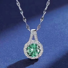 Dây chuyền kim cương Moissanite LAMY Halo Round 6.5 ly CDEDN051WH - Hàng chính hãng đã kiểm định