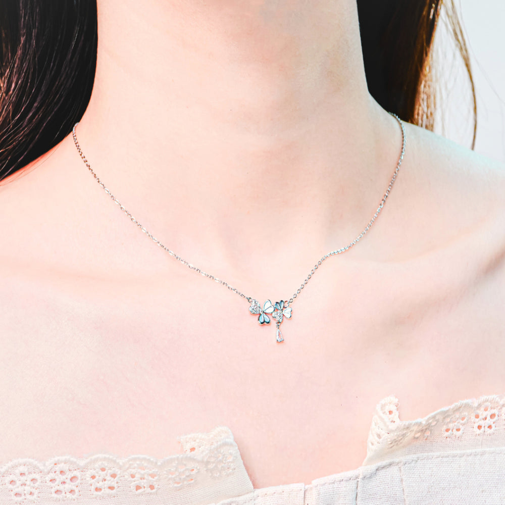 Whispering Bloom Necklace Silver - 6441SV