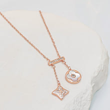 Dây chuyền nữ LAMY Lucky Double Floral Necklace Silver CDE6426RG