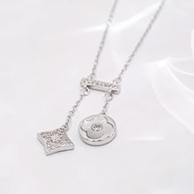 Dây chuyền nữ LAMY Lucky Double Floral Necklace Silver CDE6426RG