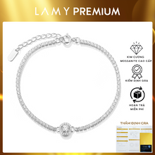 Vòng tay nữ kim cương Moissanite 0.5 Carat LAMY Celeste Halo Tennis DB002