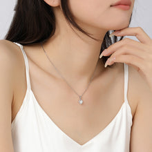 Dây chuyền kim cương Moissanite LAMY Hạt chủ vuông viền đá 6.5 ly CDEDN028 - Hàng chính hãng đã kiểm định