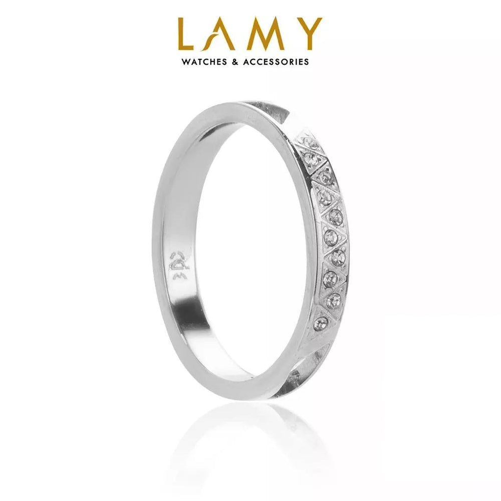 Eternity Anniversary Crystal Ring Silver