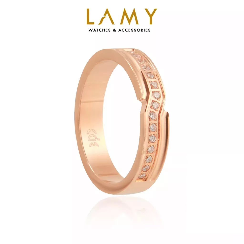 Nhẫn nữ CDE Matrix Wavy Rose Gold Ring CDE8037RG