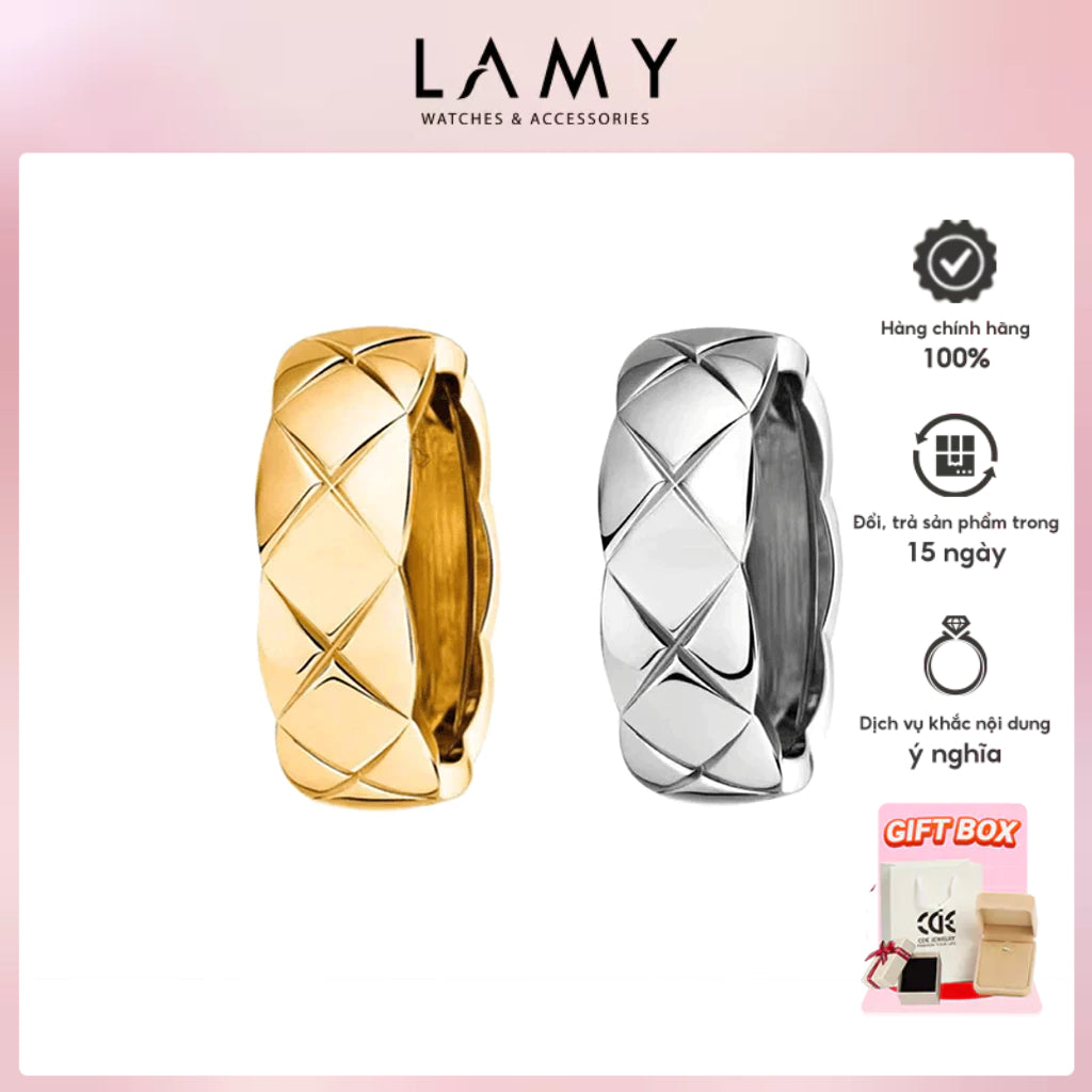 Nhẫn cặp đôi LAMY Coco Crush Ring Silver Ring CDE8273
