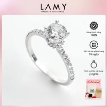 Nhẫn bạc LAMY Stone Encrusted Crown Silver Ring CDE8160SV