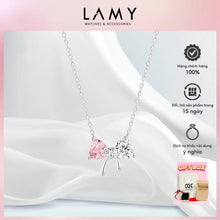 Dây chuyền LAMY Crystal Bow Silver Necklace CDE6325PI