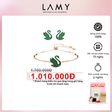 Bộ trang sức LAMY Iconic Swan Green Crystal Earrings CDE2097GR & CDE3133G
