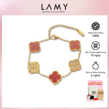 Vòng tay LAMY Four Leaf Clover Bracelet in Green CDE2163RD
