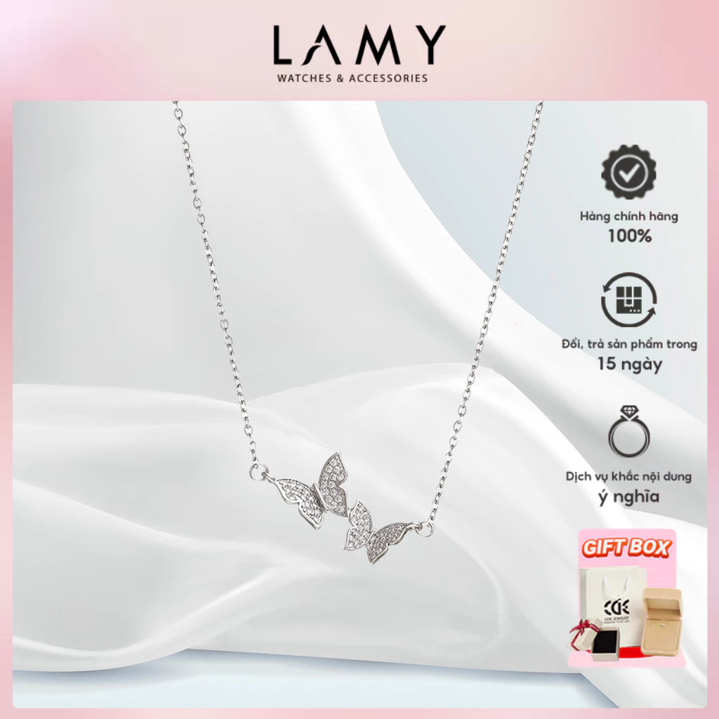 CDE Butterfly Love Silver Necklace CDE6235SV