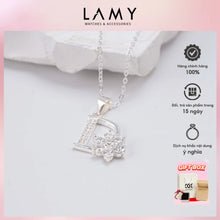 Dây chuyền LAMY  D-Shaped With Flower Necklace Silver CDE6363