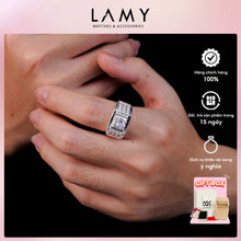 Nhẫn bạc nam LAMY Bling Jewelry Gemstone Ring CDE8264