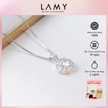Dây chuyền LAMY Crystal Flower Pendant Silver Necklace CDE6252