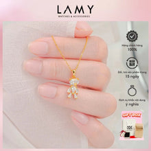 Dây chuyền LAMY Crystal Teddy Bear Children Silver Women's Necklace CDE6391SV