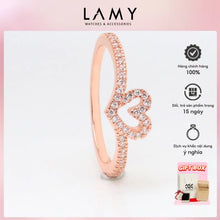 Nhẫn LAMY Sparkling Wishbone Heart Silver Ring CDE8140RG