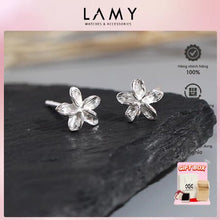 Knuyên tai LAMY Plumeria Flower Silver Earrings CDE3084SV