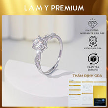 GRA Certified 6mm Moissanite Diamond Ring CDEDR026 - Authentic Certified Product