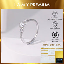 GRA Certified 4.5mm Moissanite Diamond Ring CDEDR019 - Authentic Certified Product