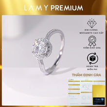 GRA Certified 6mm Moissanite Diamond Ring CDEDR015 - Authentic Certified Product