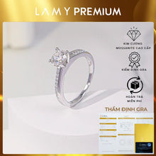 GRA Certified 6mm Moissanite Diamond Ring CDEDR017 - Authentic Certified Product