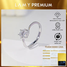 GRA Certified 5.5mm Moissanite Diamond Ring CDEDR007 - Authentic Certified Product