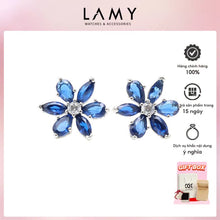 Khuyên tai LAMY Timeless Sparkling Blue Herbarium Cluster Earrings Silver CDE3153