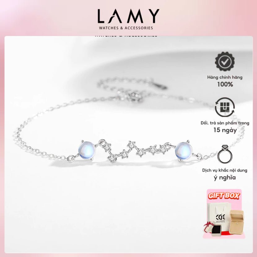 Star Moonstone Bracelet Silver - 2221SV