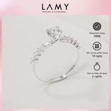 Nhẫn bạc CDE Round And Marquise Tulip Ring Silver CDE8380- Nhẫn bạc ta cao cấp