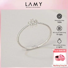 Nhẫn bạc CDE Beaded Stone Floral Ring Silver CDE8375- Nhẫn bạc ta cao cấp