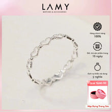Nhẫn Bạc Nữ CDE Love Goes Round Ring Silver CDE8378 - Nhẫn bạc ta cao cấp