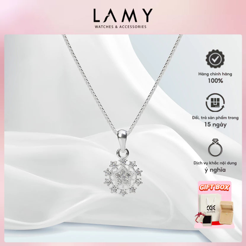 Dây chuyền bạc LAMY Star Snowflake Silver Necklace 6093