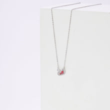 Dây chuyền nữ Red Swan Crystal Silver Necklace CDE6042RED