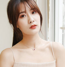 Vòng cổ bạc pha lê thiên nga đỏ CDE CDE6042RED