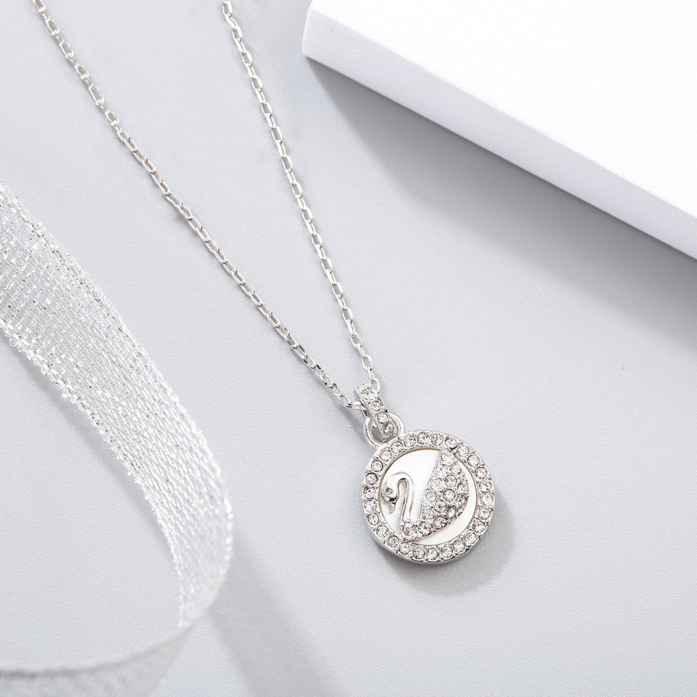 Pendant Swan Necklace Silver