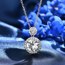 Dây chuyền kim cương Moissanite LAMY Twin Glow 6.5 ly kiểm định GRA CDEDN023WH - Hàng chính hãng đã kiểm định