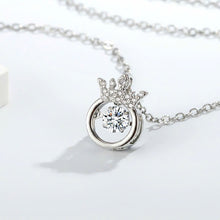 Dây chuyền kim cương Moissanite LAMY Crown Charm 4 ly kiểm định GRA CDEDN015WH - Hàng chính hãng đã kiểm định