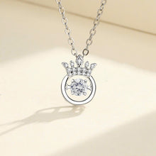 Dây chuyền kim cương Moissanite LAMY Crown Charm 4 ly kiểm định GRA CDEDN015WH - Hàng chính hãng đã kiểm định