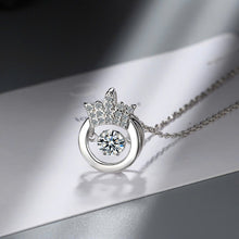 Dây chuyền kim cương Moissanite LAMY Crown Charm 4 ly kiểm định GRA CDEDN015WH - Hàng chính hãng đã kiểm định
