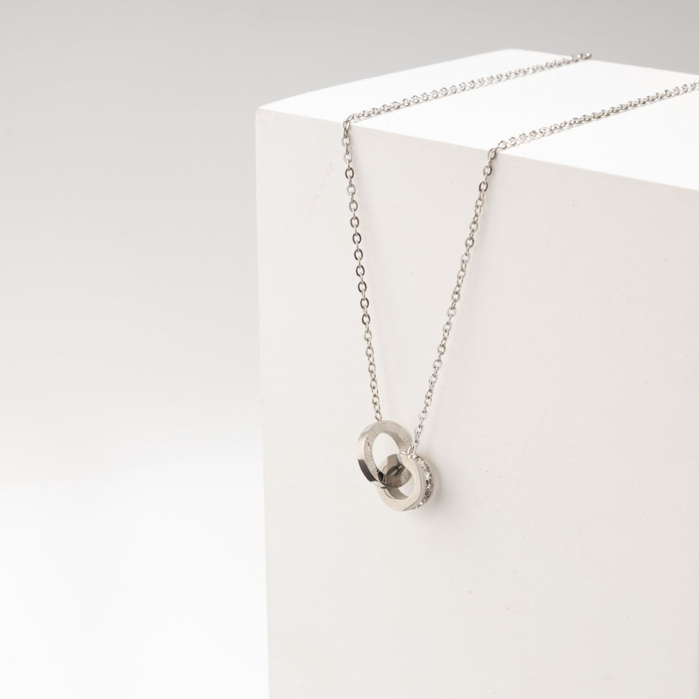 Sweet Love Necklace Silver White