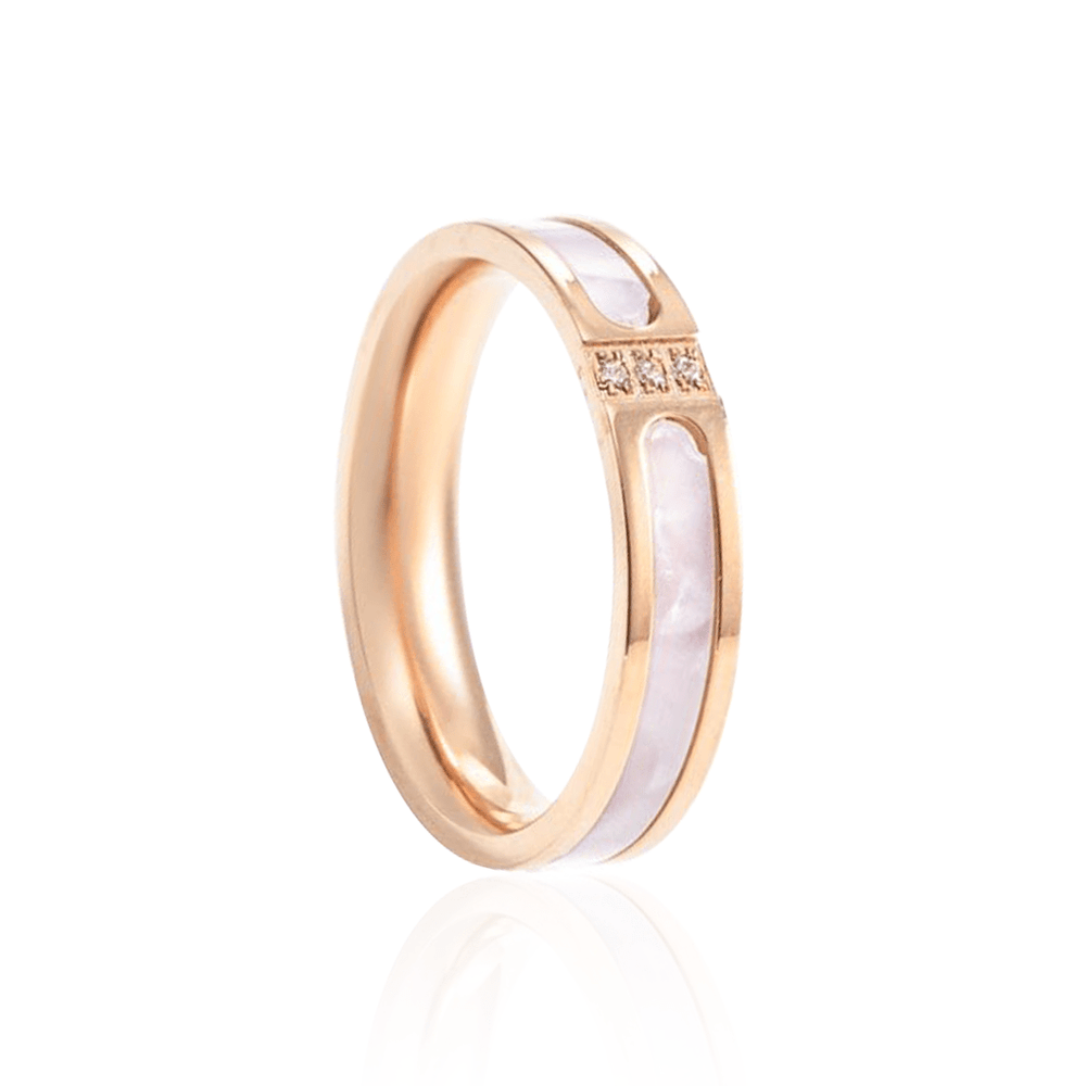 Stone Inlaid Ring Men's