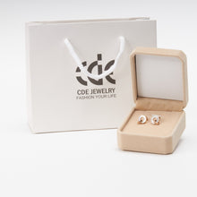 Khuyên tai LAMY Piece Stud Earrings White CDE3011RG