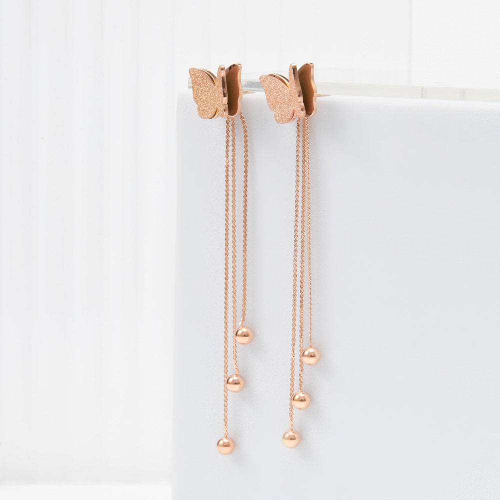 Butterfly Ear Plugs Earrings - 3012RG