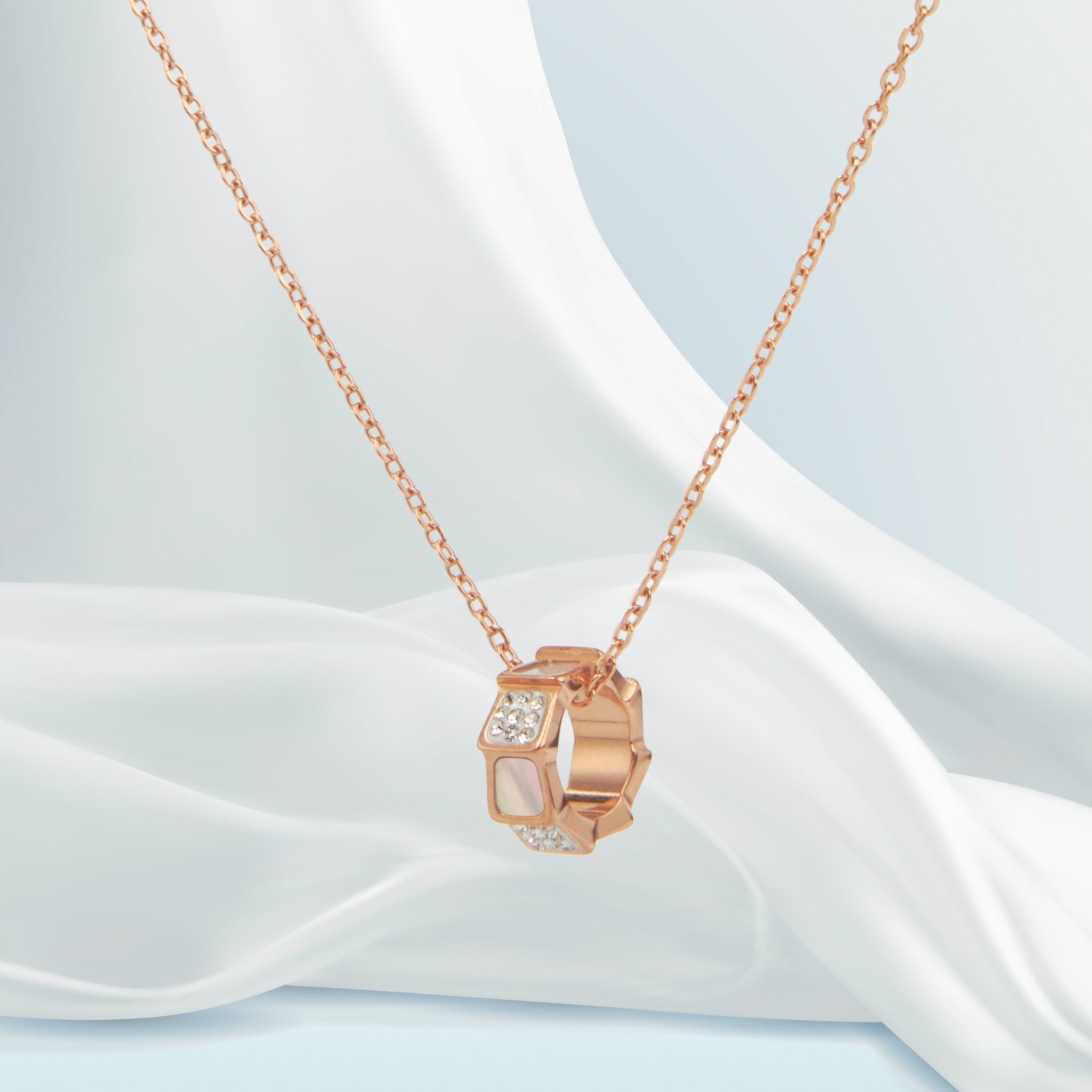 CDE Serpenti Viper Necklace Rose Gold CDE6013